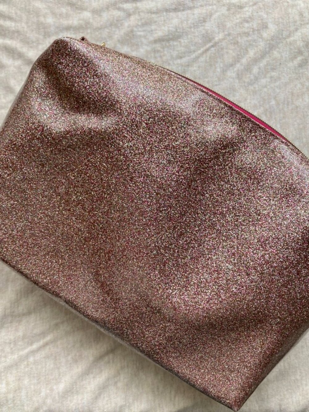 Lancôme Glitter Cosmetic Bag Makeup Travel Pouch Zip Pouch